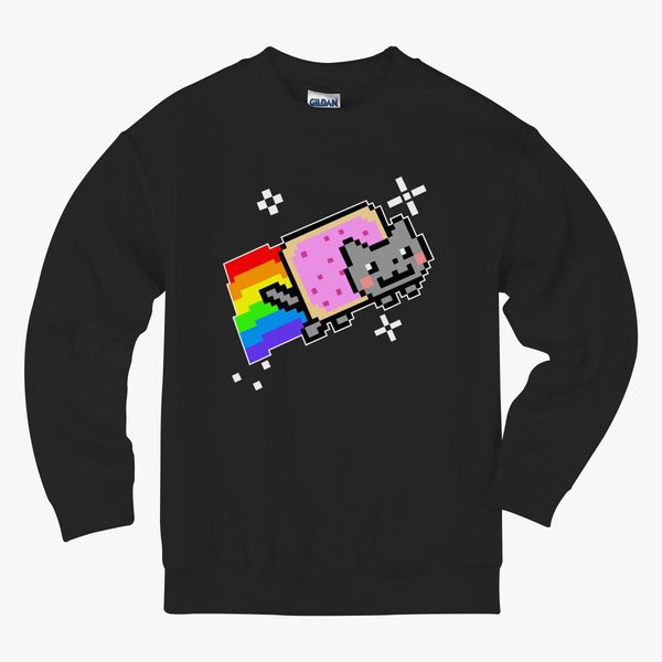 Nyan Cat Rainbow Kids Sweatshirt Kidozi Com - nyan cat tank roblox