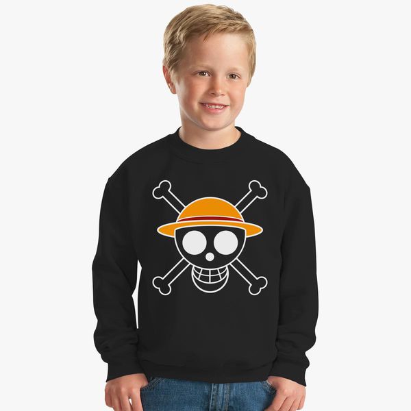Straw Hat Pirate Flag Kids Sweatshirt Kidozi Com - roblox straw hat shirt