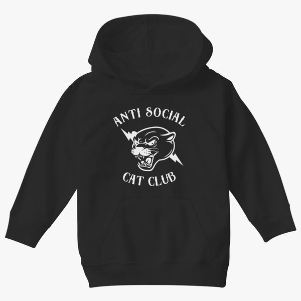 Anti Social Cat Club Panther Head Kids Hoodie Kidozi Com - anti social social club roblox hoodie