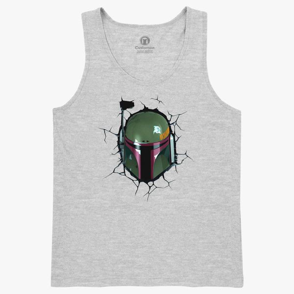 Boba Fett Head Kids Tank Top Kidozi Com - roblox head kids hoodie customon