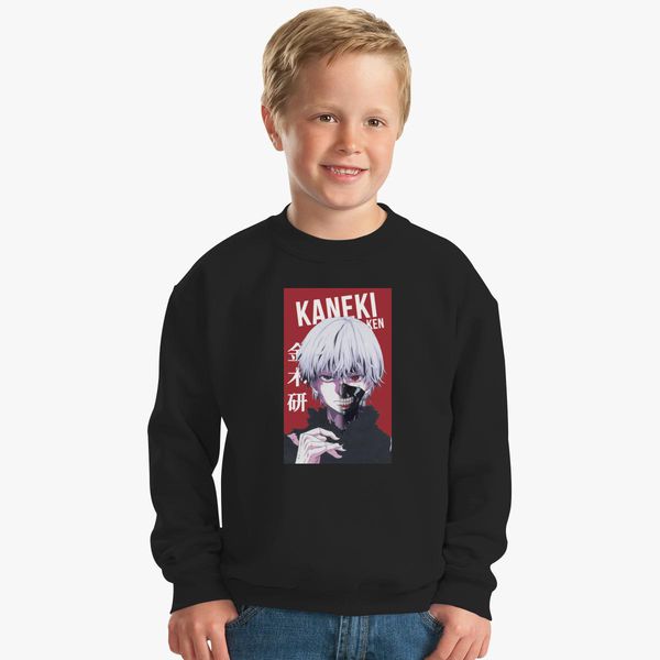 Tokyo Ghoul Kaneki Kids Sweatshirt Kidozi Com - t shirt roblox kaneki