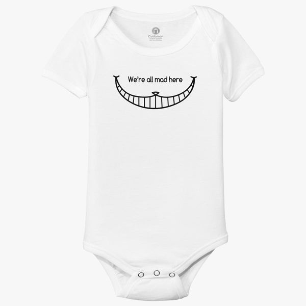 cheshire cat baby onesie