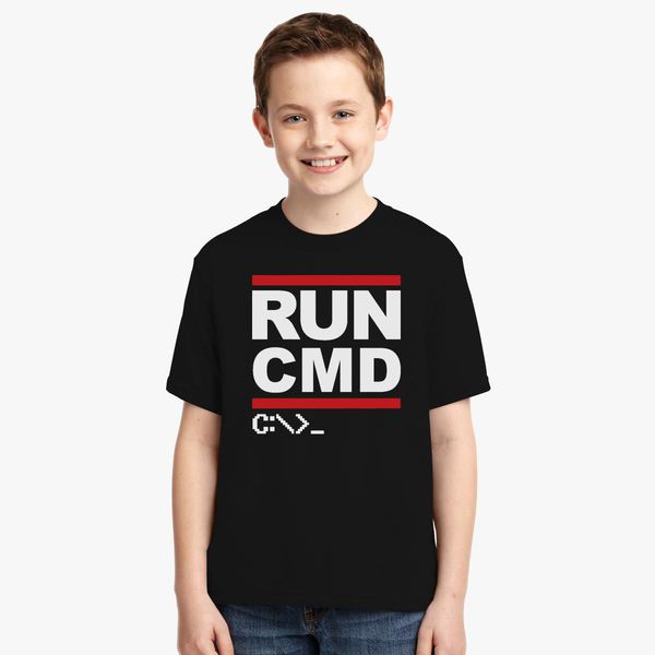 Run CMD Programmer T-Shirt Computer IT T shirt