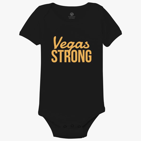 We are Las Vegas We are Strong Logo Smalls Baby Onesie,Infant Bodysuit Black 