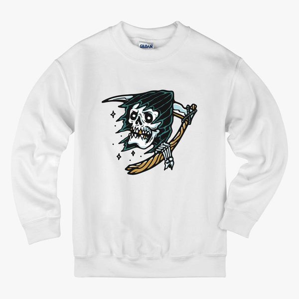 Grim Reaper Tattoo Kids Sweatshirt Kidozi Com - grim reaper roblox shirt