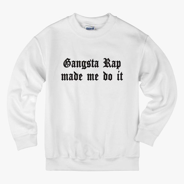 gangsta rap made me do it hoodie